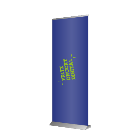 Roll-Up Deluxe | B 85 cm x H 153 - 200 cm | einseitig bedruckt