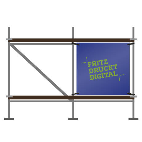 Gerüstbanner | individuelle Größe | einseitig bedruckt